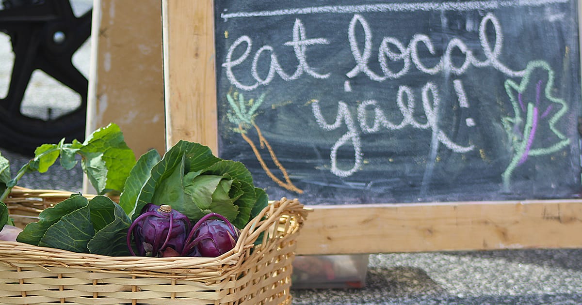 eat local sign with turnips